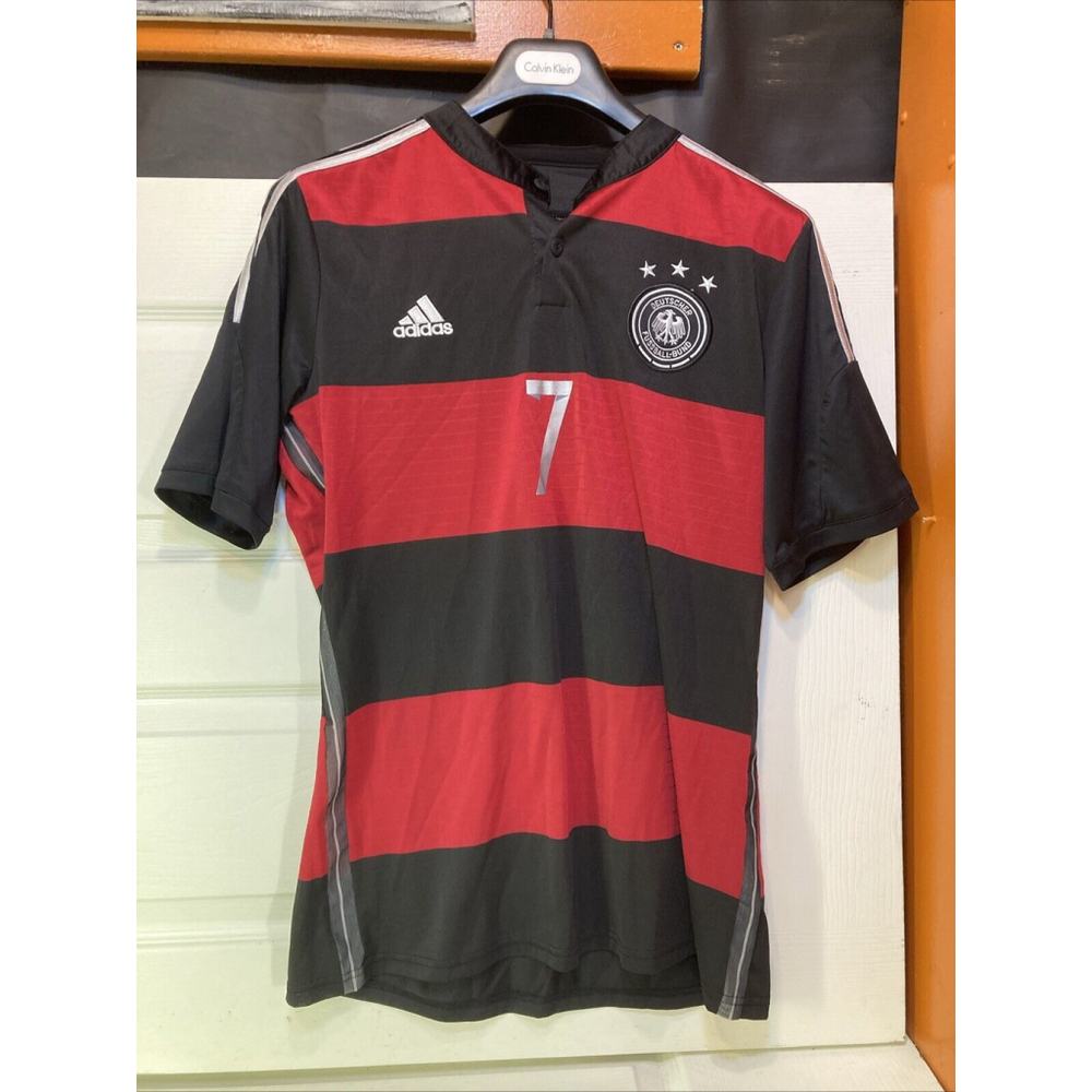 GERMANY NATIONAL TEAM 2014 2015 AWAY FOOTBALL TSHIRT ADIDAS JERSEY SIZE Lucky 7